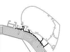 Thule Carthago Vanaf 2014 Serie 6 550 Luifel Adapter